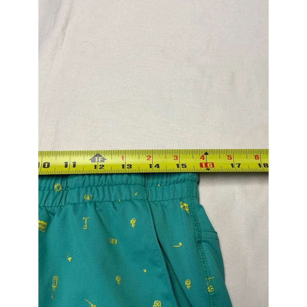 William Murray Golf Shorts Mens Large Teal Novelty Print Drawstring W32xL8‎
